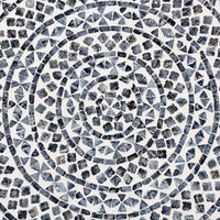 bali & pari Table basse en nacre Capiz coquillage Idra Coastal noir et blanc