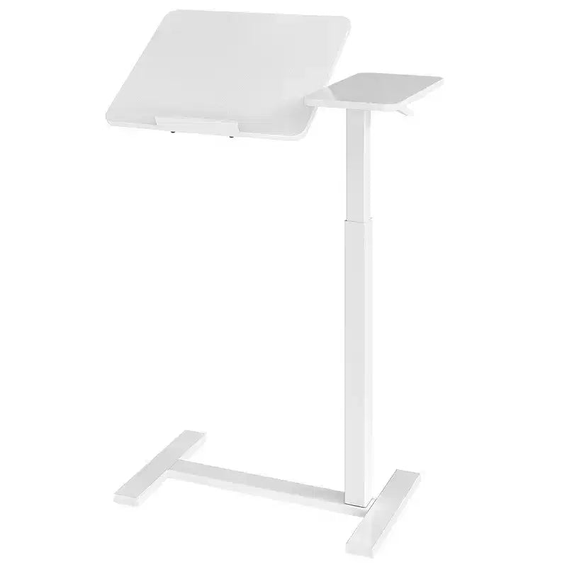 JIONJOY table de lit réglable - bureau inclinable à ressort à gaz 29.5-43.3 avec roulettes 360, cadre en acier pour maison/bureau/hôpital