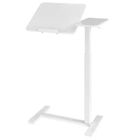 JIONJOY table de lit réglable - bureau inclinable à ressort à gaz 29.5-43.3 avec roulettes 360, cadre en acier pour maison/bureau/hôpital