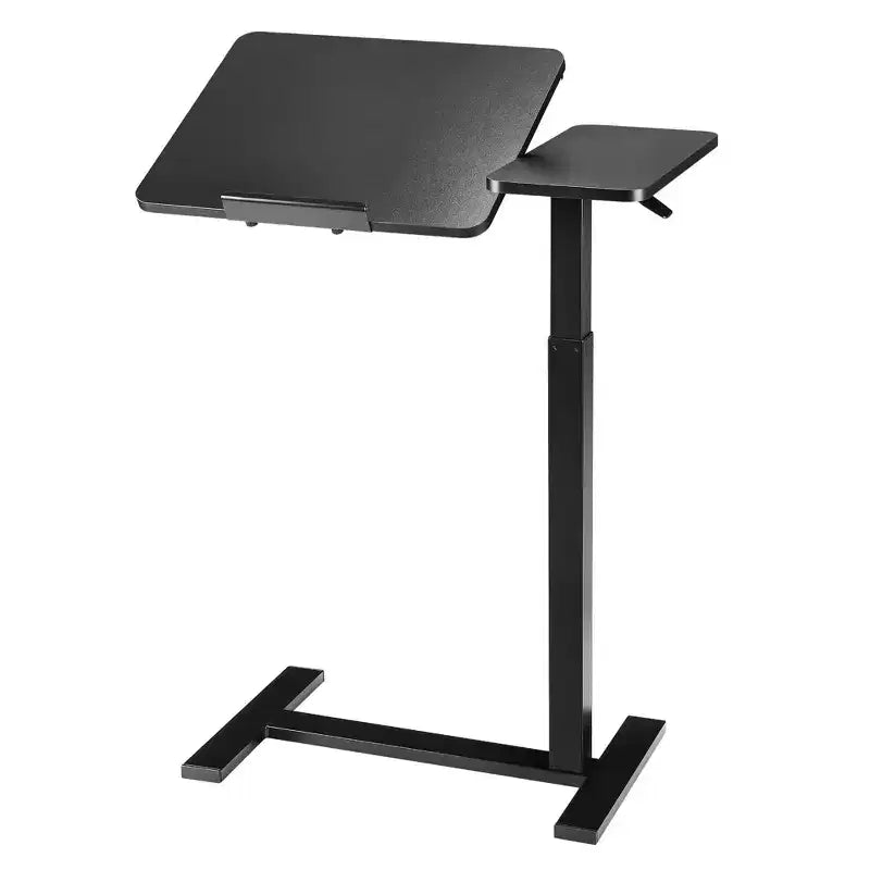 JIONJOY table de lit réglable - bureau inclinable à ressort à gaz 29.5-43.3 avec roulettes 360, cadre en acier pour maison/bureau/hôpital