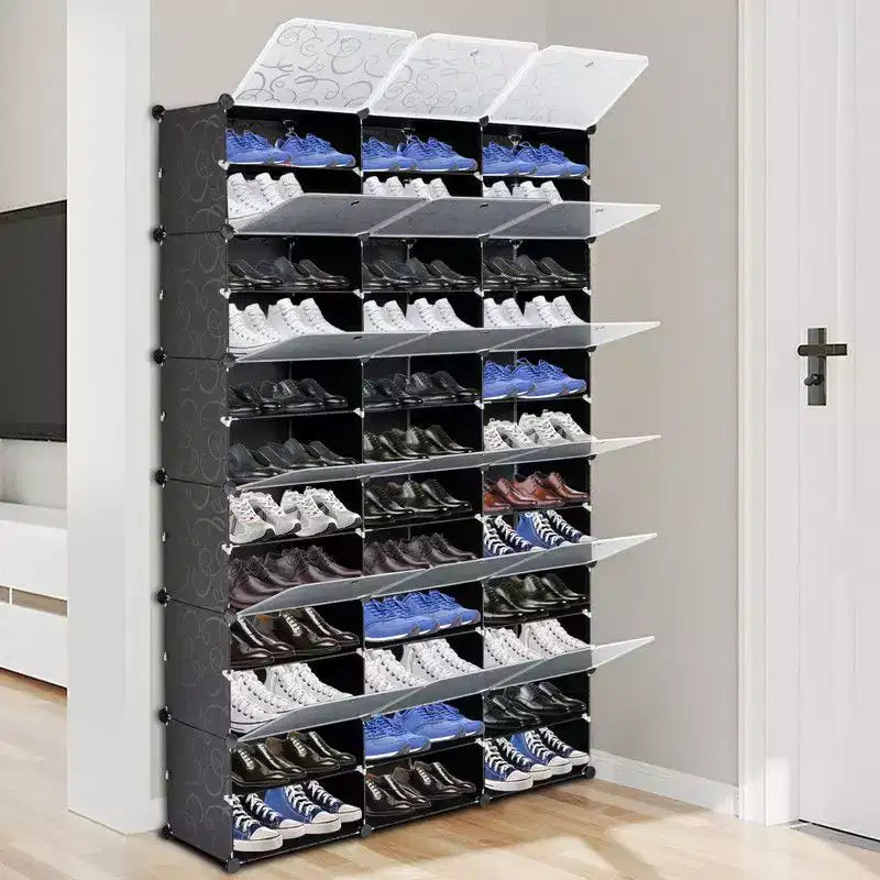 Karl Home | Meuble de rangement à chaussures empilable 72 paires