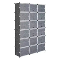 Karl Home | Meuble de rangement à chaussures empilable 72 paires