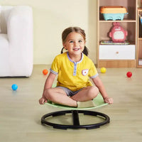 Chaise pivotante VEVOR Elephant pour enfants, capacité de 100 kg, chaise tournante à 360°, chaise jouet sensorielle pour enfants autistes avec base en métal antidérapante, vert