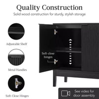 Meuble de rangement 2 portes Best Choice Products avec portes à fermeture douce, meuble d'appoint polyvalent