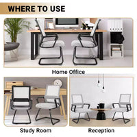 Home Imports Emporium chaise visiteur en maille, assise de réception ergonomique pour bureau ou hall, lot de 2/4/6/8