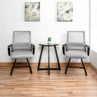 Home Imports Emporium chaise visiteur en maille, assise de réception ergonomique pour bureau ou hall, lot de 2/4/6/8