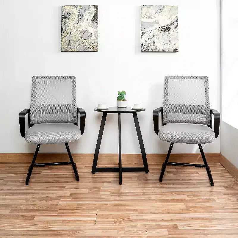 Home Imports Emporium chaise visiteur en maille, assise de réception ergonomique pour bureau ou hall, lot de 2/4/6/8
