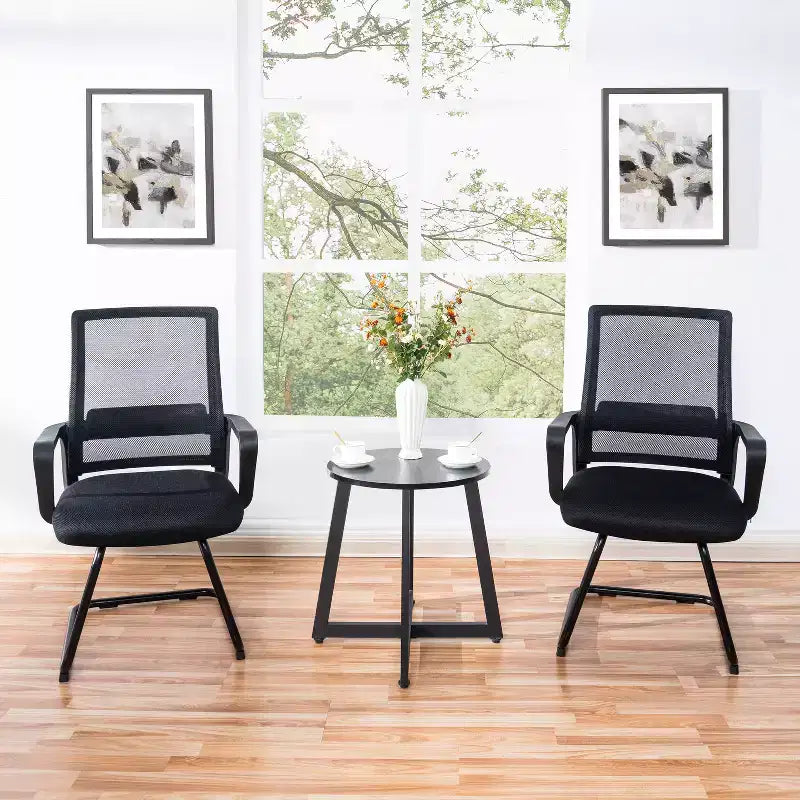Home Imports Emporium chaise visiteur en maille, assise de réception ergonomique pour bureau ou hall, lot de 2/4/6/8