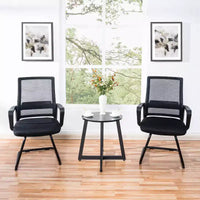 Home Imports Emporium chaise visiteur en maille, assise de réception ergonomique pour bureau ou hall, lot de 2/4/6/8