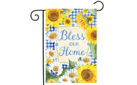 Briarwood Lane Drapeau de jardin de printemps 12x18 pour extérieur, Bless This Home floral