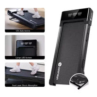 Tapis de marche sous bureau DeerRun Z10 avec inclinaison de 12 %, capacité de 136 kg, tapis de marche pour la maison et le bureau