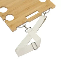Sunnylife : Table de pique-nique portable - Le Weekend Natural - Support à snacks en bambou