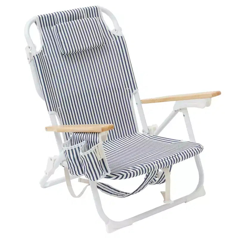 Sunnylife Chaise de plage Luxe - The Resort Coastal Blue, transat en tissu, sac isotherme