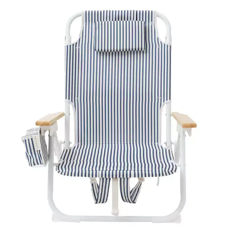 Sunnylife Chaise de plage Luxe - The Resort Coastal Blue, transat en tissu, sac isotherme