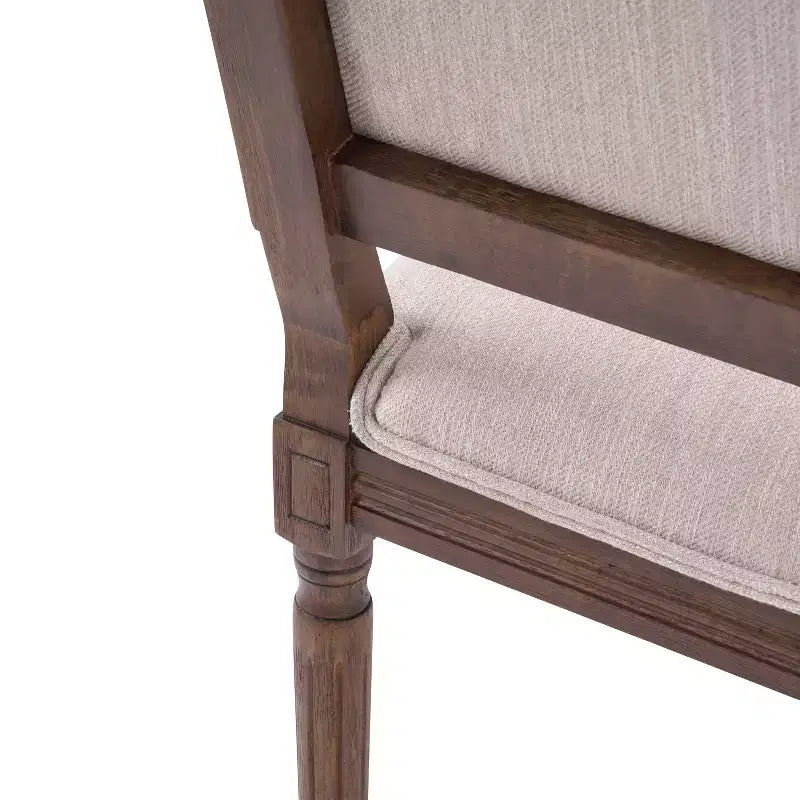 Christopher Knight Home Carina chaise de salle à manger rembourrée en bois d'hévéa style campagne française (lot de 6)