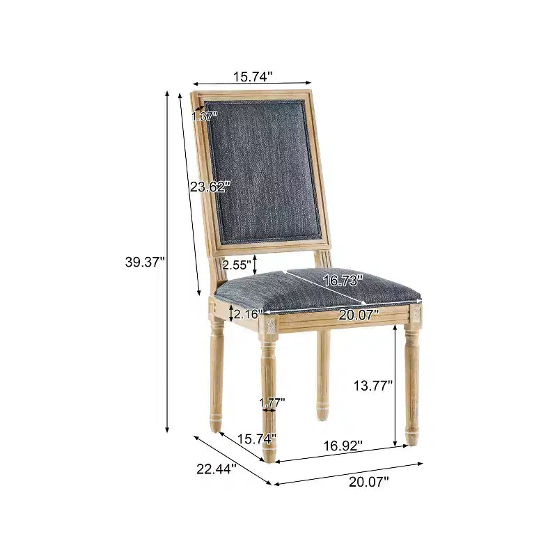 Christopher Knight Home Carina chaise de salle à manger rembourrée en bois d'hévéa style campagne française (lot de 6)
