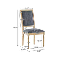 Christopher Knight Home Carina chaise de salle à manger rembourrée en bois d'hévéa style campagne française (lot de 6)