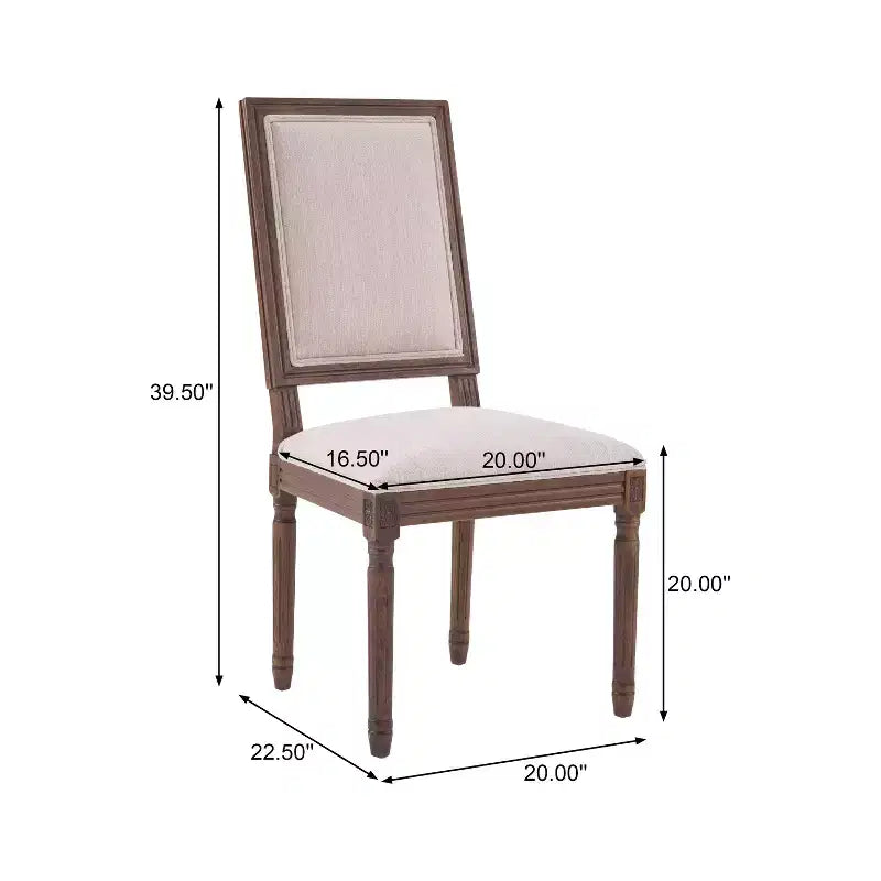 Christopher Knight Home Carina chaise de salle à manger rembourrée en bois d'hévéa style campagne française (lot de 6)