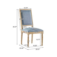 Christopher Knight Home Carina chaise de salle à manger rembourrée en bois d'hévéa style campagne française (lot de 6)
