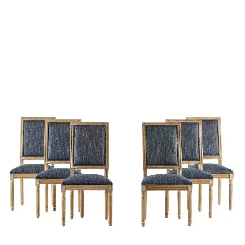 Christopher Knight Home Carina chaise de salle à manger rembourrée en bois d'hévéa style campagne française (lot de 6)