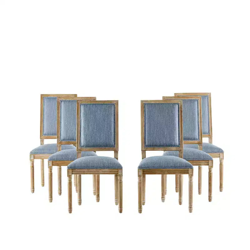 Christopher Knight Home Carina chaise de salle à manger rembourrée en bois d'hévéa style campagne française (lot de 6)