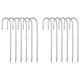Unique Bargains Piquet de jardin en acier galvanise antirouille durable et solide, 12 pièces