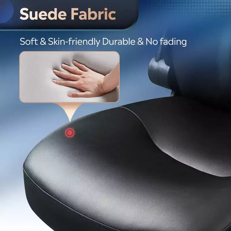 Chaise de bureau ergonomique à dossier haut, chaise de bureau à accoudoirs relevables réglables avec soutien lombaire et appui-tête épais