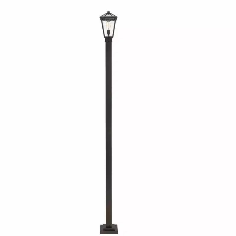 Borne lumineuse Talbot 110 d'extérieur - Luminaire en acier à intensité variable pour allées, 1 ampoule, convient aux emplacements humides