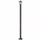 Talbot 110 Outdoor Post Light - Dimmable Steel Fixture for Walkways, 1 Bulb, Wet Rated