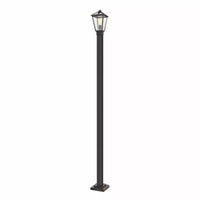 Borne lumineuse Talbot 110 d'extérieur - Luminaire en acier à intensité variable pour allées, 1 ampoule, convient aux emplacements humides