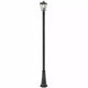 Talbot Outdoor Post Light - 10 Glass Fixture, 1 Bulb, Dimmable, Wet Rated, Classic Design