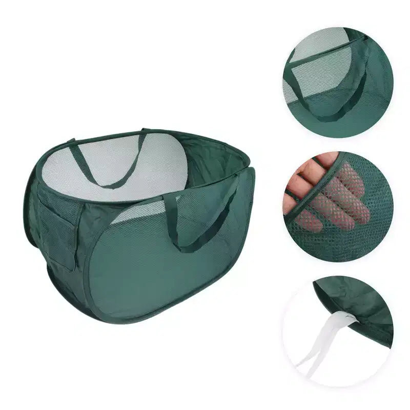 Unique Bargains panier à linge pliable simple couche 22.83x14.17x14.17 1 pc