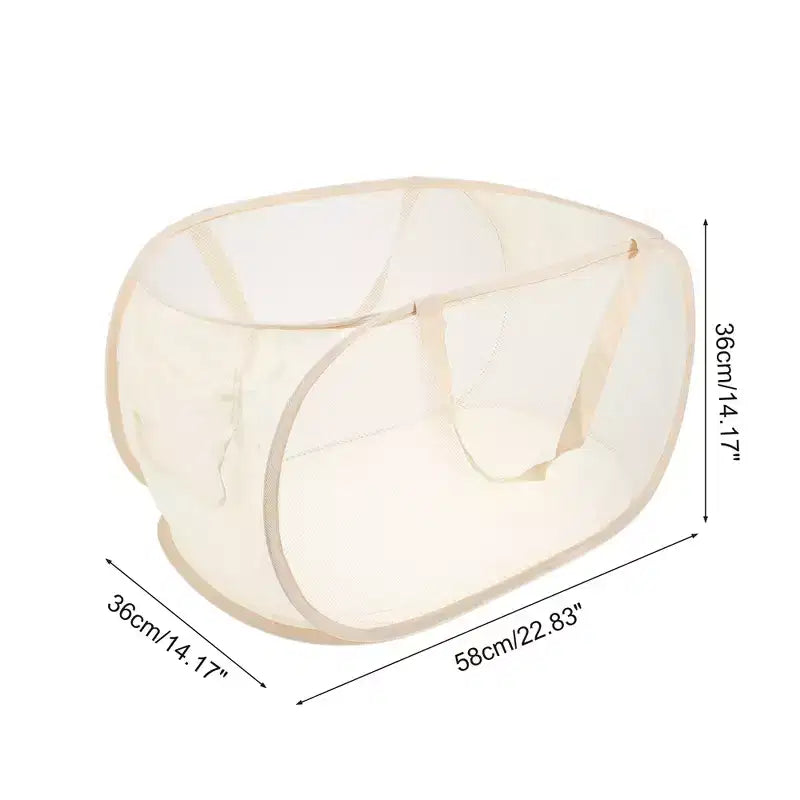 Unique Bargains panier à linge pliable simple couche 22.83x14.17x14.17 1 pc