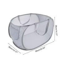 Unique Bargains panier à linge pliable simple couche 22.83x14.17x14.17 1 pc