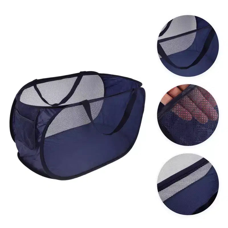 Unique Bargains panier à linge pliable simple couche 22.83x14.17x14.17 1 pc