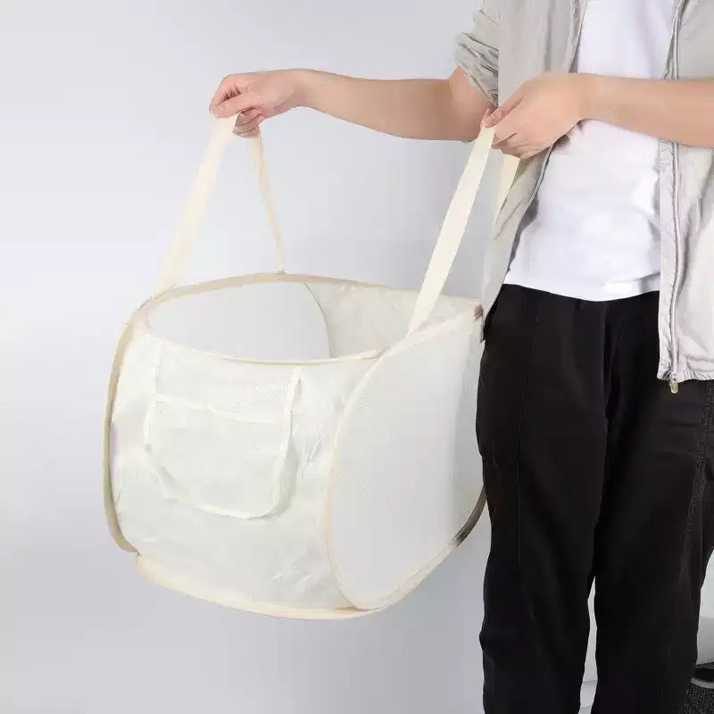 Unique Bargains panier à linge pliable simple couche 22.83x14.17x14.17 1 pc