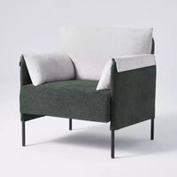 Fauteuil d'appoint surdimensionné en chenille, fauteuil sofa à grande assise, fauteuil moderne de lecture pour chambre salon (lot de 2