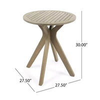 Christopher Knight Home Kent Ensemble bistro 3 pièces d'extérieur en bois d'acacia et résine tressée