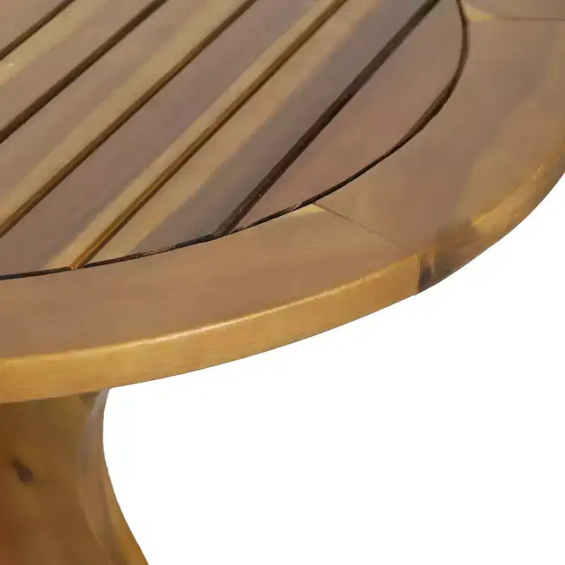 Christopher Knight Home Kent Ensemble bistro 3 pièces d'extérieur en bois d'acacia et résine tressée