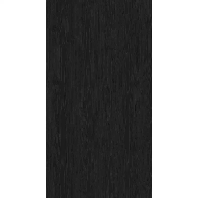 HomeStock Scottsdale chiffonnier 5 tiroirs chiffonnier de rangement contemporain grain de bois noir
