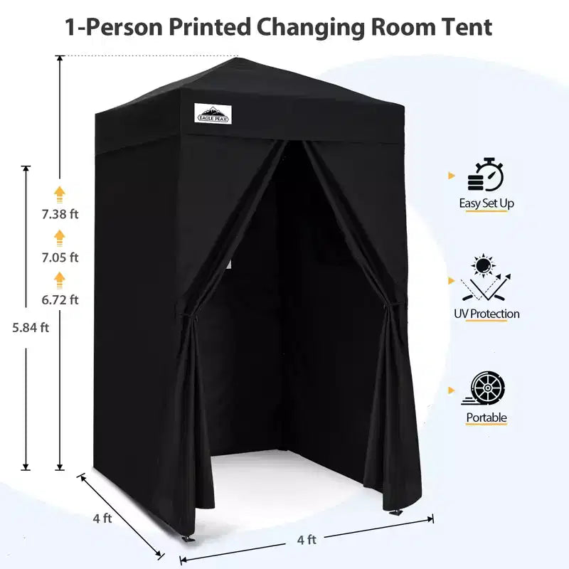 EAGLE PEAK Auvent escamotable 4x4, Cabine d'essayage portable ultra-compacte et flexible pour les séances photo