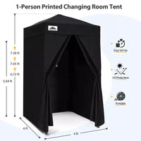 EAGLE PEAK Auvent escamotable 4x4, Cabine d'essayage portable ultra-compacte et flexible pour les séances photo