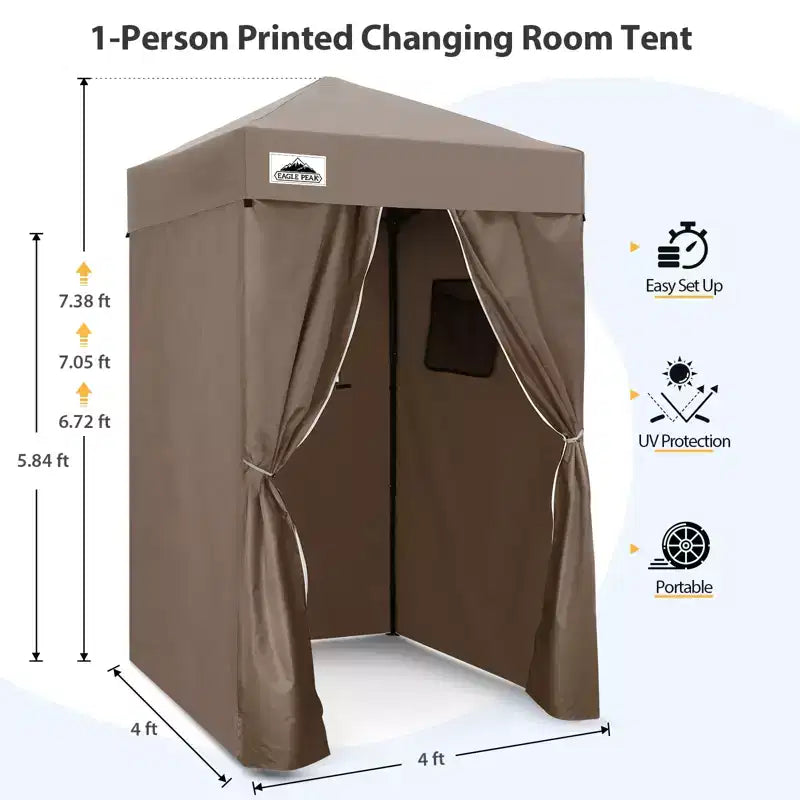EAGLE PEAK Auvent escamotable 4x4, Cabine d'essayage portable ultra-compacte et flexible pour les séances photo