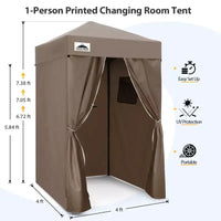 EAGLE PEAK Auvent escamotable 4x4, Cabine d'essayage portable ultra-compacte et flexible pour les séances photo