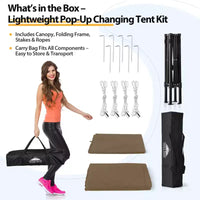EAGLE PEAK Auvent escamotable 4x4, Cabine d'essayage portable ultra-compacte et flexible pour les séances photo