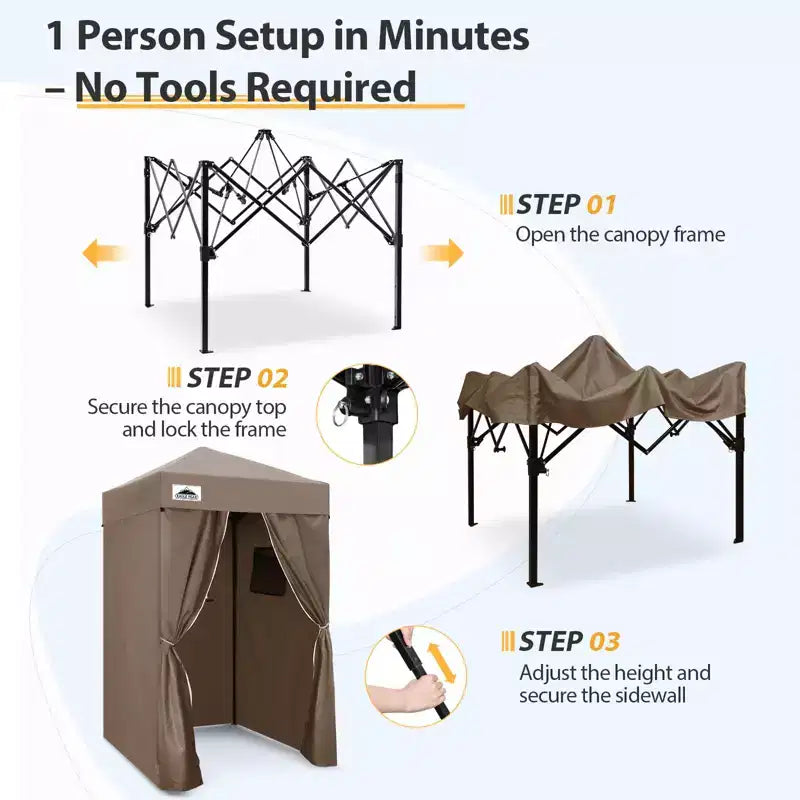 EAGLE PEAK Auvent escamotable 4x4, Cabine d'essayage portable ultra-compacte et flexible pour les séances photo