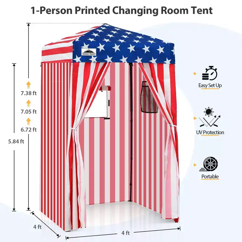 EAGLE PEAK Auvent escamotable 4x4, Cabine d'essayage portable ultra-compacte et flexible pour les séances photo
