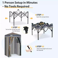 EAGLE PEAK Auvent escamotable 4x4, Cabine d'essayage portable ultra-compacte et flexible pour les séances photo