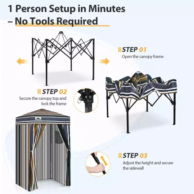 EAGLE PEAK Auvent escamotable 4x4, Cabine d'essayage portable ultra-compacte et flexible pour les séances photo