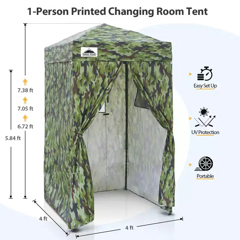EAGLE PEAK Auvent escamotable 4x4, Cabine d'essayage portable ultra-compacte et flexible pour les séances photo